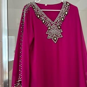 Fuchsia kaftan